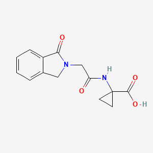 1-[[2-(3-oxo-1H-isoindol-2-yl)acetyl]amino]cyclopropane-1-carboxylic acid