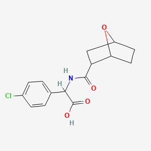 2-(4-Chlorophenyl)-2-(7-oxabicyclo[2.2.1]heptane-2-carbonylamino)acetic acid