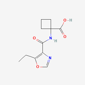 1-[(5-Ethyl-1,3-oxazole-4-carbonyl)amino]cyclobutane-1-carboxylic acid