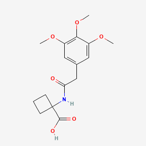 1-[[2-(3,4,5-Trimethoxyphenyl)acetyl]amino]cyclobutane-1-carboxylic acid