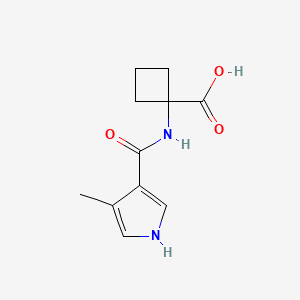 1-[(4-methyl-1H-pyrrole-3-carbonyl)amino]cyclobutane-1-carboxylic acid