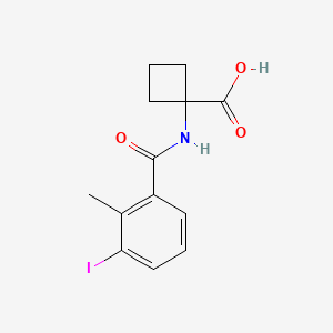 1-[(3-Iodo-2-methylbenzoyl)amino]cyclobutane-1-carboxylic acid