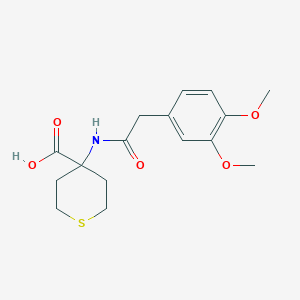 4-[[2-(3,4-Dimethoxyphenyl)acetyl]amino]thiane-4-carboxylic acid