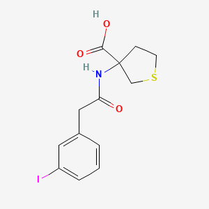 3-[[2-(3-Iodophenyl)acetyl]amino]thiolane-3-carboxylic acid