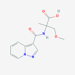 3-Methoxy-2-methyl-2-(pyrazolo[1,5-a]pyridine-3-carbonylamino)propanoic acid