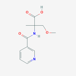 3-Methoxy-2-methyl-2-(pyridine-3-carbonylamino)propanoic acid