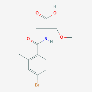 2-[(4-Bromo-2-methylbenzoyl)amino]-3-methoxy-2-methylpropanoic acid