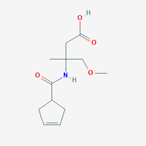 3-(Cyclopent-3-ene-1-carbonylamino)-4-methoxy-3-methylbutanoic acid