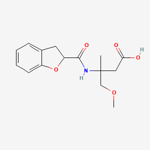 3-(2,3-Dihydro-1-benzofuran-2-carbonylamino)-4-methoxy-3-methylbutanoic acid