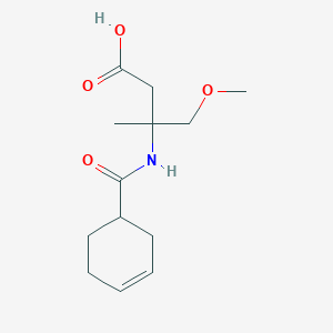 3-(Cyclohex-3-ene-1-carbonylamino)-4-methoxy-3-methylbutanoic acid