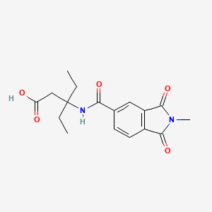 3-Ethyl-3-[(2-methyl-1,3-dioxoisoindole-5-carbonyl)amino]pentanoic acid