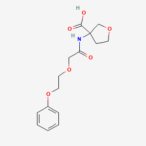 3-[[2-(2-Phenoxyethoxy)acetyl]amino]oxolane-3-carboxylic acid