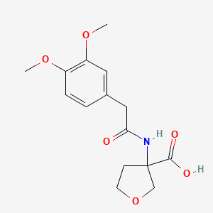 3-[[2-(3,4-Dimethoxyphenyl)acetyl]amino]oxolane-3-carboxylic acid