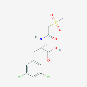 3-(3,5-Dichlorophenyl)-2-[(2-ethylsulfonylacetyl)amino]propanoic acid