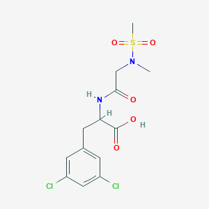 3-(3,5-Dichlorophenyl)-2-[[2-[methyl(methylsulfonyl)amino]acetyl]amino]propanoic acid