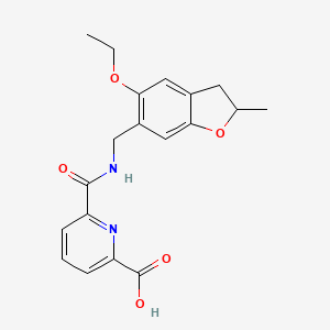 6-[(5-Ethoxy-2-methyl-2,3-dihydro-1-benzofuran-6-yl)methylcarbamoyl]pyridine-2-carboxylic acid