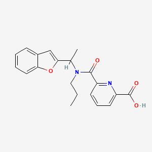 6-[1-(1-Benzofuran-2-yl)ethyl-propylcarbamoyl]pyridine-2-carboxylic acid