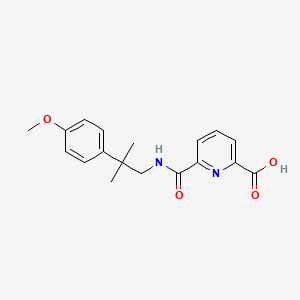 6-[[2-(4-Methoxyphenyl)-2-methylpropyl]carbamoyl]pyridine-2-carboxylic acid