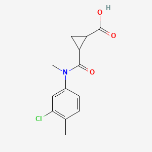 2-[(3-Chloro-4-methylphenyl)-methylcarbamoyl]cyclopropane-1-carboxylic acid