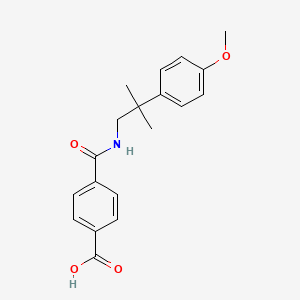 4-[[2-(4-Methoxyphenyl)-2-methylpropyl]carbamoyl]benzoic acid