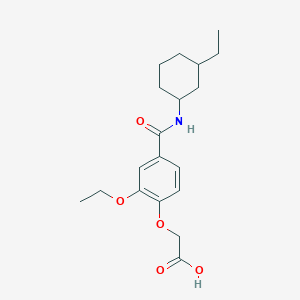 2-[2-Ethoxy-4-[(3-ethylcyclohexyl)carbamoyl]phenoxy]acetic acid