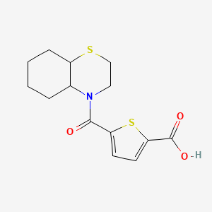 5-(2,3,4a,5,6,7,8,8a-Octahydrobenzo[b][1,4]thiazine-4-carbonyl)thiophene-2-carboxylic acid