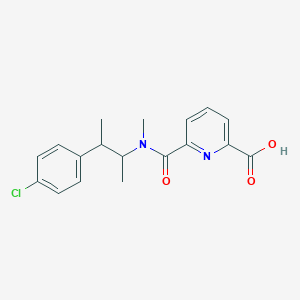 6-[3-(4-Chlorophenyl)butan-2-yl-methylcarbamoyl]pyridine-2-carboxylic acid