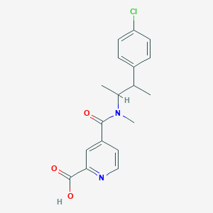 4-[3-(4-Chlorophenyl)butan-2-yl-methylcarbamoyl]pyridine-2-carboxylic acid