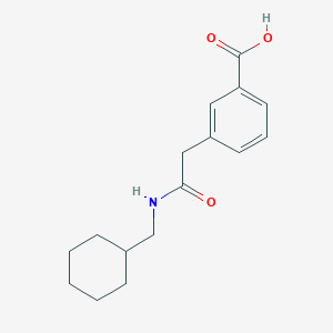 3-[2-(Cyclohexylmethylamino)-2-oxoethyl]benzoic acid