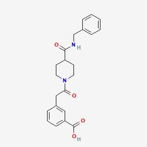 3-[2-[4-(Benzylcarbamoyl)piperidin-1-yl]-2-oxoethyl]benzoic acid