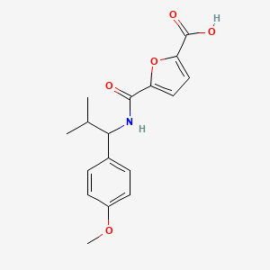 5-[[1-(4-Methoxyphenyl)-2-methylpropyl]carbamoyl]furan-2-carboxylic acid