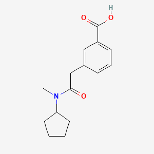 3-[2-[Cyclopentyl(methyl)amino]-2-oxoethyl]benzoic acid