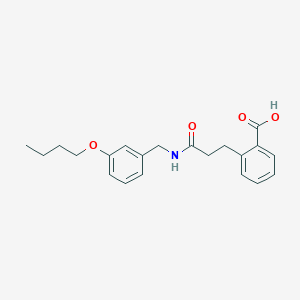 2-[3-[(3-Butoxyphenyl)methylamino]-3-oxopropyl]benzoic acid