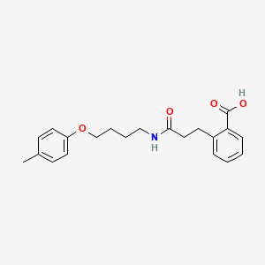 2-[3-[4-(4-Methylphenoxy)butylamino]-3-oxopropyl]benzoic acid