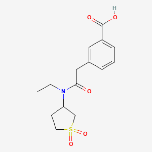 3-[2-[(1,1-Dioxothiolan-3-yl)-ethylamino]-2-oxoethyl]benzoic acid