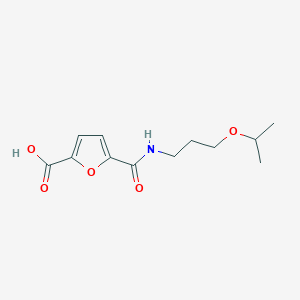 5-(3-Propan-2-yloxypropylcarbamoyl)furan-2-carboxylic acid