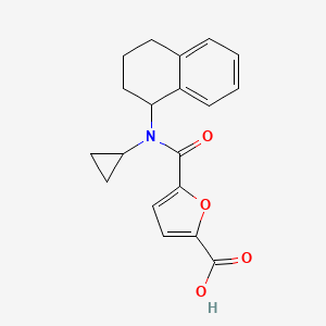 5-[Cyclopropyl(1,2,3,4-tetrahydronaphthalen-1-yl)carbamoyl]furan-2-carboxylic acid