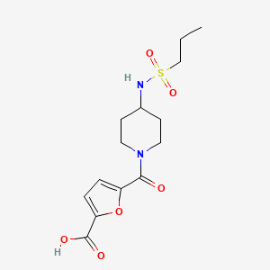 5-[4-(Propylsulfonylamino)piperidine-1-carbonyl]furan-2-carboxylic acid