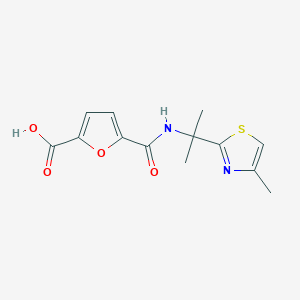 5-[2-(4-Methyl-1,3-thiazol-2-yl)propan-2-ylcarbamoyl]furan-2-carboxylic acid