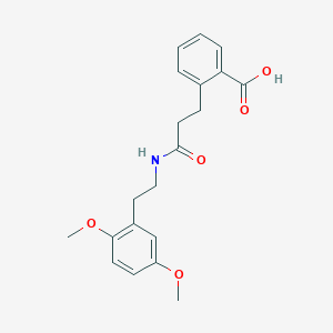 2-[3-[2-(2,5-Dimethoxyphenyl)ethylamino]-3-oxopropyl]benzoic acid