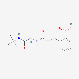 2-[3-[[1-(Tert-butylamino)-1-oxopropan-2-yl]amino]-3-oxopropyl]benzoic acid