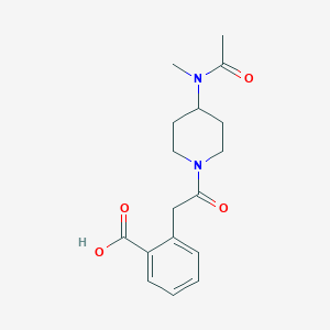 2-[2-[4-[Acetyl(methyl)amino]piperidin-1-yl]-2-oxoethyl]benzoic acid