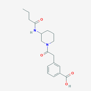 3-[2-[3-(Butanoylamino)piperidin-1-yl]-2-oxoethyl]benzoic acid