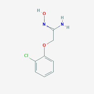 molecular formula C8H9ClN2O2 B066644 2-(2-氯苯氧基)-N'-羟基乙酰亚胺 CAS No. 175276-80-9