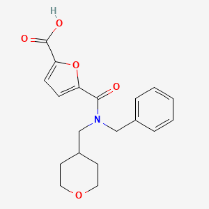 5-[Benzyl(oxan-4-ylmethyl)carbamoyl]furan-2-carboxylic acid