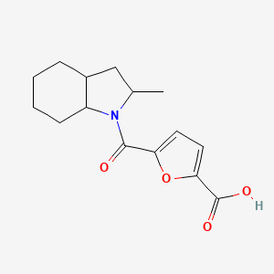 molecular formula C15H19NO4 B6664428 5-(2-Methyl-2,3,3a,4,5,6,7,7a-octahydroindole-1-carbonyl)furan-2-carboxylic acid 