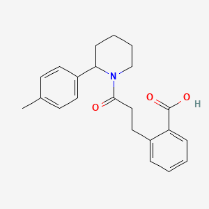 2-[3-[2-(4-Methylphenyl)piperidin-1-yl]-3-oxopropyl]benzoic acid