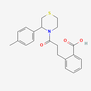 2-[3-[3-(4-Methylphenyl)thiomorpholin-4-yl]-3-oxopropyl]benzoic acid