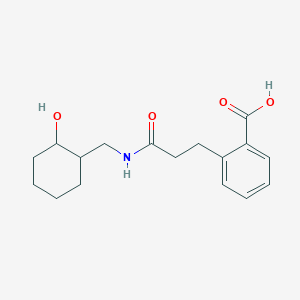 2-[3-[(2-Hydroxycyclohexyl)methylamino]-3-oxopropyl]benzoic acid