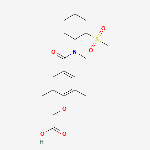 2-[2,6-Dimethyl-4-[methyl-(2-methylsulfonylcyclohexyl)carbamoyl]phenoxy]acetic acid